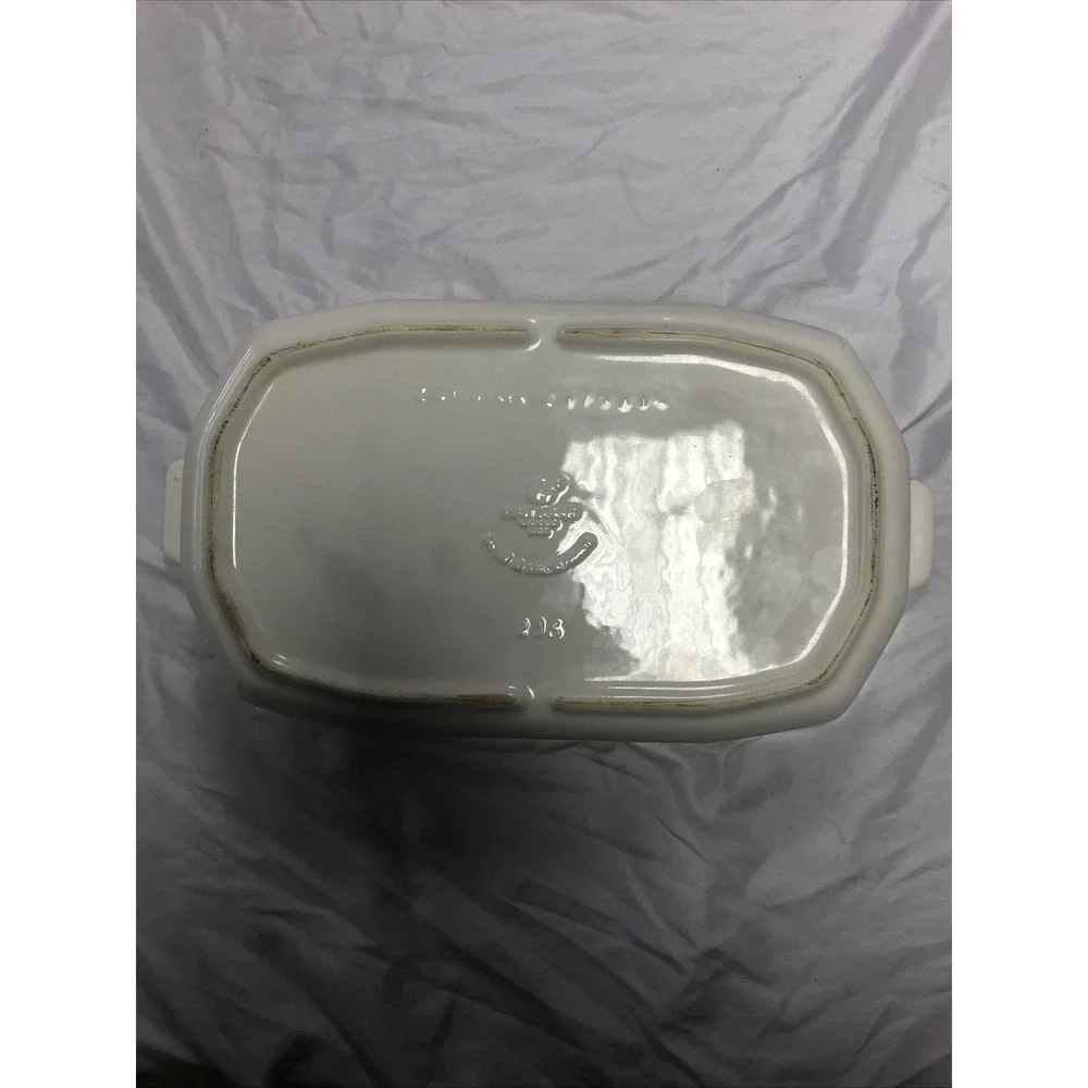 2 Quart Baker ‎ Pfaltzgraff HERITAGE WHITE Lasagna Casserole 236